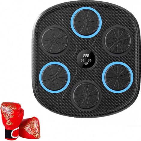 Intelligente musikalische Boxscheibe, wandmontierte Bluetooth-Boxmaschine, Boxtrainingsgerät mit LED-Beleuchtung