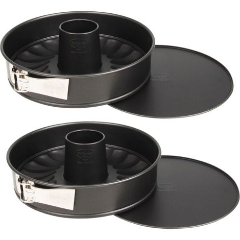 Ensemble de 2 Moules à manqué et à savarin double fond 26 cm Dr.Oetker Tradition (1/5)
