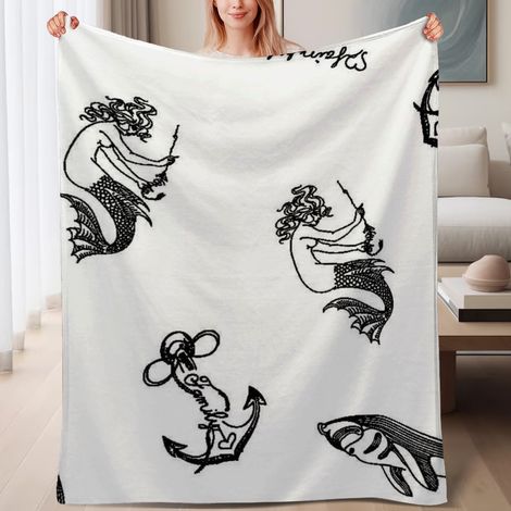 Couverture polaire moelleuse pour confort 60x80 pouces, pour lit, canapé, voyage, camping et bureau (1/4)