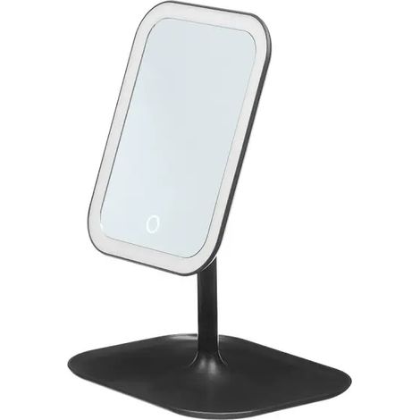 Schwarzes LED-Spiegel 29 x 16,5 x 6 cm