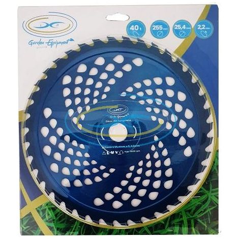 DISCO RICAMBIO PER DECESPUGLIATORE BLUECUT 255 MM 40 DENTI BLU DIAMANTATO 26404
