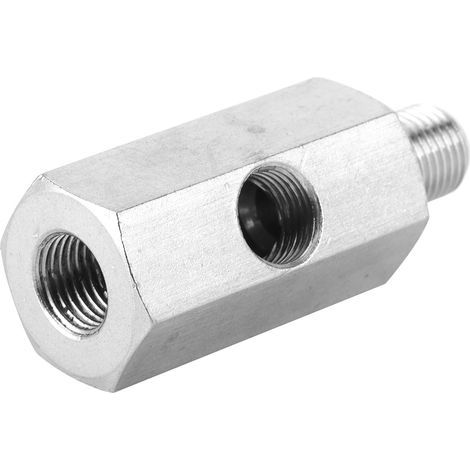 Öldrucksensor-Adapteranschluss, NPT-Außengewinde auf Innengewinde 1/8 Zoll auf M10x1,0 T-Stück für Turbolader-Zulaufleitungsmanometer (1/5)