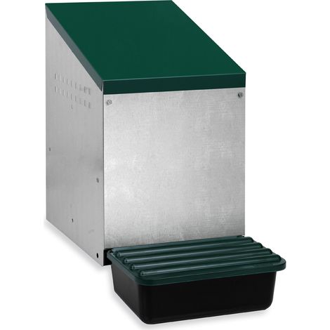 Nid pondoir galvanisé fond plastique 26,7x52x48cm fixation mur (1/5)