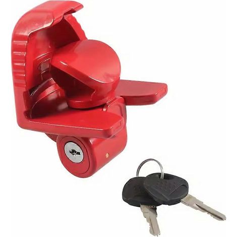 Universelle Diebstahlsicherung für Anhängerkupplungen (Auto, Yacht, Boot) – Rote Montagehalterung (1/5)