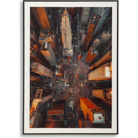 NEW YORK LACKIERTER LEINWANDDRUCK MIT RAHMEN -B- CM 72X4X102 (1/5)