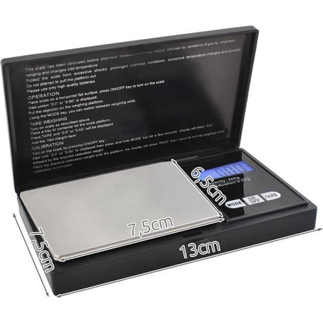 Balance de poche, balance numérique, balance 200 g/0,01 g, référence 2635