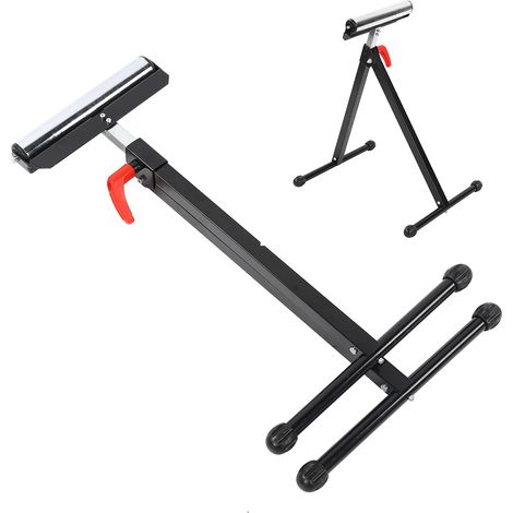 Ej.Life Multifunktionale Rollenhalterung, klappbarer Rollenständer, Einzelrollenständer, Arbeitslastunterstützung für Sägebank, Ausrüstungszubehör, 70,1 x 56,1 cm (1/5)