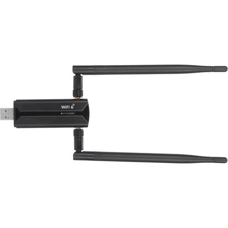 Adaptateur WiFi 6E AX5400 USB 3.0 Triple Bande 6GHz/5GHz/2.4GHz avec Antennes 6dBi pour Réseau Sans Fil Haute Vitesse (1/5)