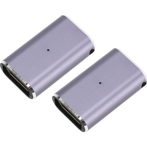 Lot de 2 adaptateurs coupleur femelle-femelle pour interface multimédia HD, connecteur d'extension 3D 8K HD pour téléviseurs HD et projecteurs (1/4)