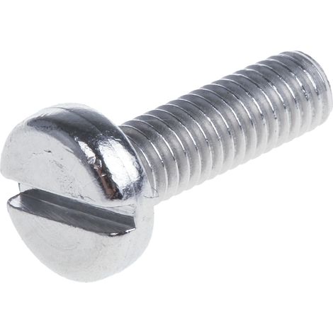 Vis à métaux RS PRO M3 à tête Cylindrique fendue en Acier Inoxydable, 10mm ( Prix pour Sachet de 100 )