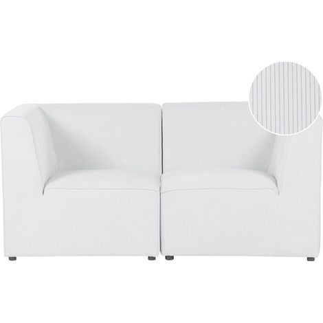 Modulsofa 2-Sitzer LEMVIG Cord Cremeweiß