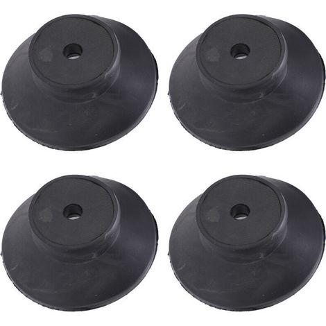 Coussin en caoutchouc d'absorption des chocs, pour pompe à vide, petits accessoires de compresseur d'air sans huile, 4 pièces (1/4)