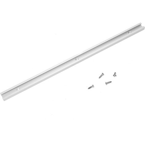 Gabarit de rail d'onglet à rainure en T en alliage d'aluminium, outil de menuiserie pour dalles coulissantes non poreuses (400 mm)