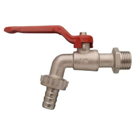 Cornat T300801 Robinet a Boisseau, 1/2'', Mat chrome, Multicolore