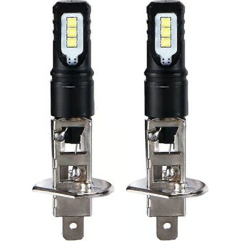 Kit de 2 ampoules LED H1 6000K blanc ultra-brillant 6000 lm pour phares (feux de jour, feux de route) (1/5)