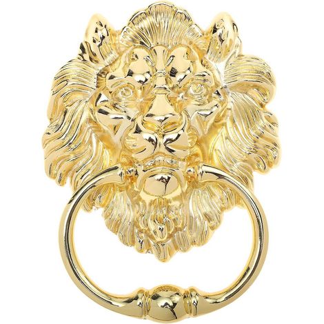 Poignée de meuble en alliage de zinc, bouton tête de lion, poignée de meuble antique, anneau de porte tête de lion