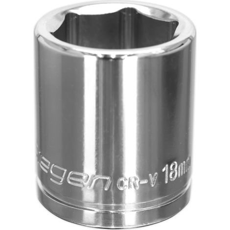 Sealey S0585 Siegen Socket 18mm 3/8""Sq Drive
