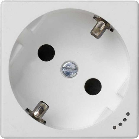Base schuko embornamiento tornillo piloto blanco nieve SIMON KL01/9