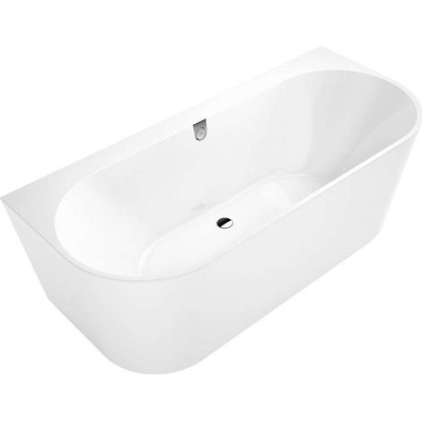 Villeroy & Boch – Baignoire rectangulaire 1800x800x460 mm – Quaryl blanc – 2 places – Évacuation centrale – Volume 205 l – UBQ180OBR9CD00V01 (1/10)