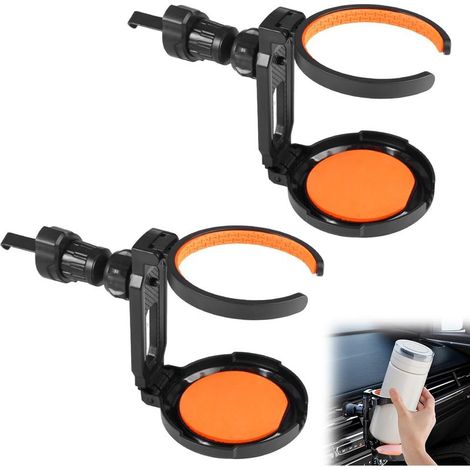 GDHZS- 2 Pièces Porte Gobelet Voiture,Porte-Gobelets de Voiture Universelle Porte-Boisson Réglable pour Ventilation de Auto,Support Gobelet Automobile (1/5)