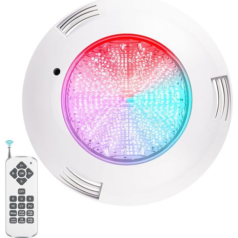 ledmo Éclairage de piscine LED RVB sous-marin, boîtier encastrable PAR56 35W, étanche IP68, lumières de piscine avec télécommande (1/5)