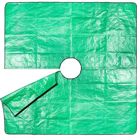 1 Bâche de protection 200x200 cm imperméable œillets 30 cm pour taille arbres jardin (1/5)