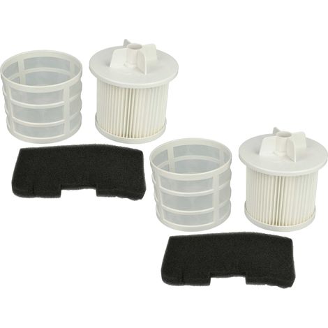 vhbw 4x Filtro reemplaza Hoover 35601328, U66 para aspiradora - filtro aire salida, filtro pre-motor