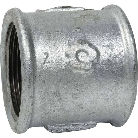 Manchon Femelle-Femelle en Fonte Malléable Galvanisée 1/2'' (1/2)