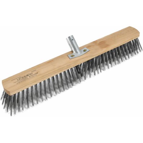 Awtools Cepillo de Alambre para Pavimento 50cm, herramienta resistente para limpieza exterior, elimina musgo, suciedad y residuos en adoquines y superficies duras.