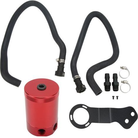 Wakects Kit de Récupération d'huile à Chicane, Réservoir en Alliage d'aluminium pour Camaro SS 6,2 L à Partir de 2016, Empêche l'accumulation de Boues, Conception Double Port pour Une Séparation (1/5)