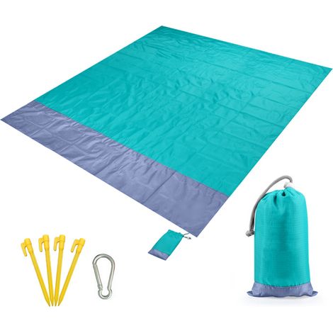 Couverture de plage imperméable, tapis de pique-nique Portable d'extérieur, matelas de sol de Camping (1/5)