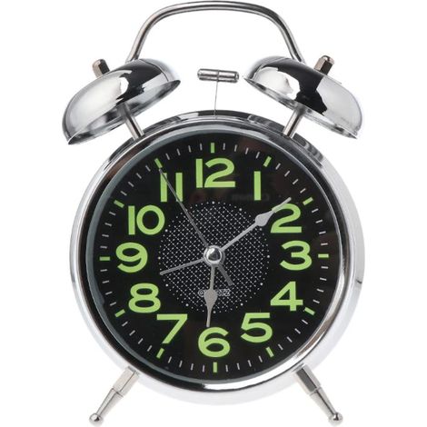 Sveglia orologio da tavolo analogico retro doppia campana retroilluminazione (1/5)