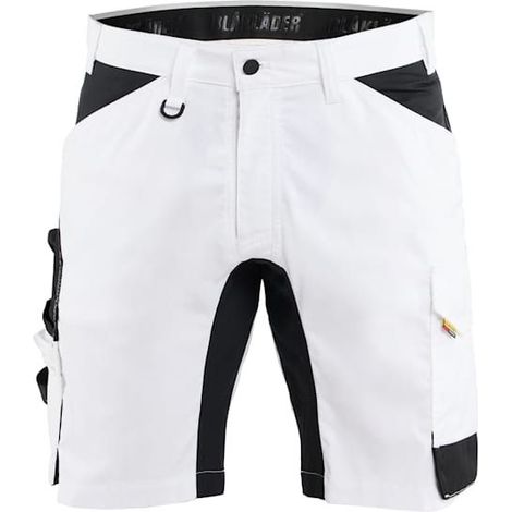 Short peintre stretch 2D BLAKLADER 1773 - Blanc - 38 - Jambes standards (1/5)