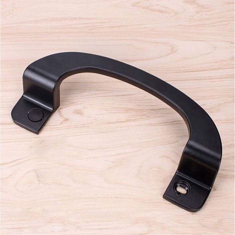 Tirador negro para puerta corredera fabricado en aleación de aluminio para balcón, baño, cocina. (1/5)