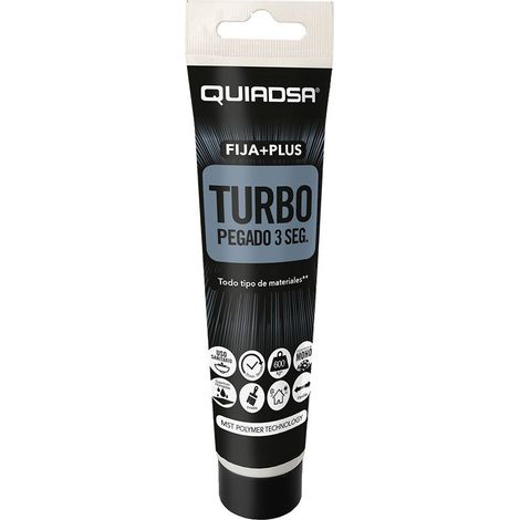 Adesivo polimerico elastico rapido “Fija + Plus Turbo” per interni ed esterni, bianco (60 g) (1/2)