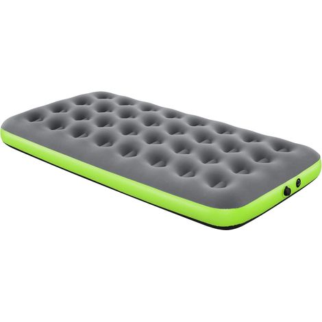 Bestway Colchón inflable 1 persona 188 x 99 x 22 cm Gris y Verde (1/2)