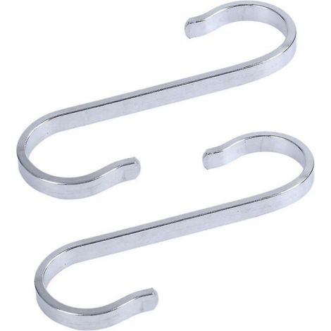 2 robuste S-förmige Haken aus Edelstahl zum Aufhängen von Küchentextilien, 19 x 19 mm (1/4)