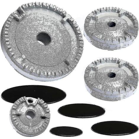 Ensemble de chapeau de cuisinière Couvercle de cuisinière amélioré, Brûleur de plaque de cuisson à gaz de four Capuchon de couronne, Capuchon de brûleur à gaz Convient à la plupart des systèmes de gaz (1/5)