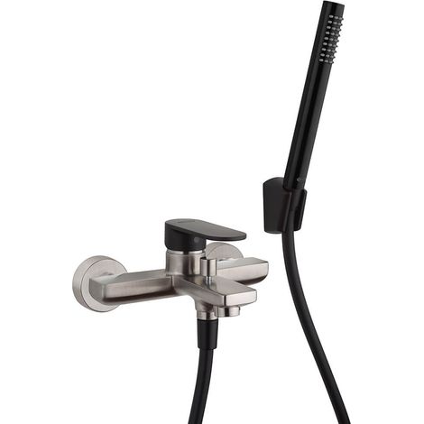 Miscelatore gruppo vasca Jacuzzi Rubinetteria nichel e nero opaco (1/2)