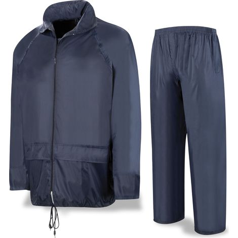 Traje de agua METEO tipo INGENIERO Poliéster/PVC azul marino Talla XXL