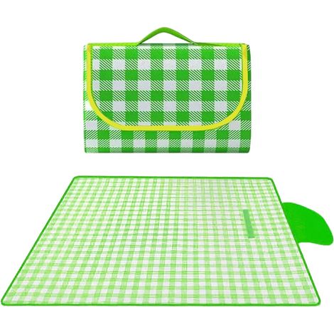 Faltbare Picknickdecke, wasserdichte faltbare Picknickdecke Feuchtigkeitsbeständige, wetterfeste, schnell trocknende Matte 200 x 200 cm für Strandwanderungen, Reisen, Outdoor-Aktivitäten (1/5)
