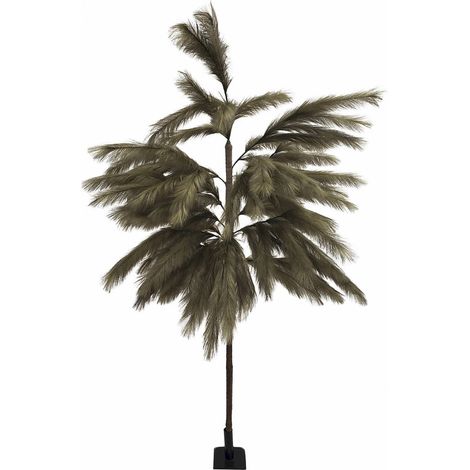 plante pampas verte décorative en polyester pour intérieur - vert feuillage naturel (1/3)