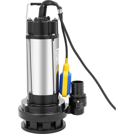 1500W 36000 L/H Edelstahl Schmutzwasserpumpe Schumutzwasser Fäkalienpumpe Schwimmerschalter, Wasserentfernung für Keller, Pool, Teich, Garten und Whirlpool (1/5)