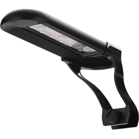 Lampe Aquariophile LED - 14 Modes Éclairage RGB+W - Réglage Intensité et Minuterie Intégrée - Pour Aquariums Jusqu'à 40 L - Fixation Clip sur Bords Verre Jusqu'à 12 mm - 9 W (1/5)