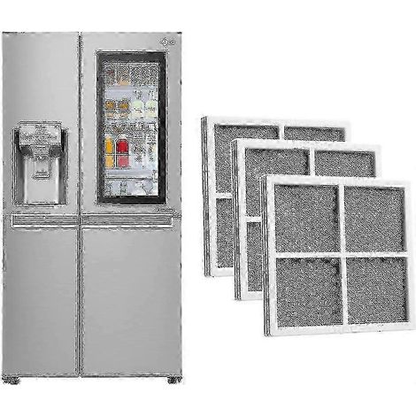 Filtres à air pour réfrigérateur LG LT120F, lot de 3, série Pure N Fresh, LFX31925SW (1/5)