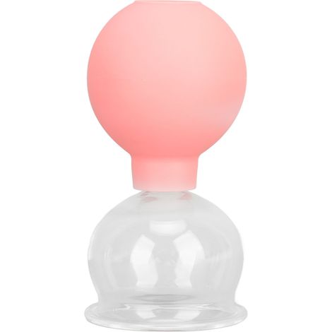 Lot de 4 ventouses en verre et silicone pour massage facial, thérapie de succion, outil de beauté pour la peau (1/5)