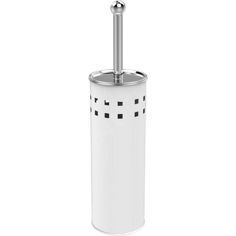 Cylindre de brosse WC SIMPLE LINE avec trous, blanc (1/2)