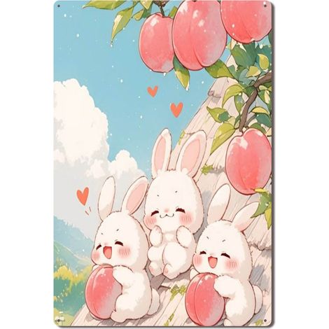 Plaque en Métal Vintage Art Murale pour Jardin de Roses Cuisine Salon et Bar, Durable et Beau, Parfaite pour Ajouter une Touche de Romance dans Votre Espace 30x20 cm. (1/5)