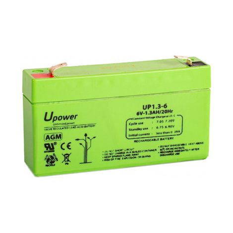 Batería U-Power AGM 6V 1.3Ah
