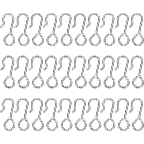 Lot de 100 crochets pour housses de sièges auto - Accessoires auto-2.3X0.8cm